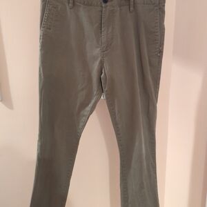 Vuori Pants Mens Size 33 Gray Collins Chino Straight Trousers Cotton Blend